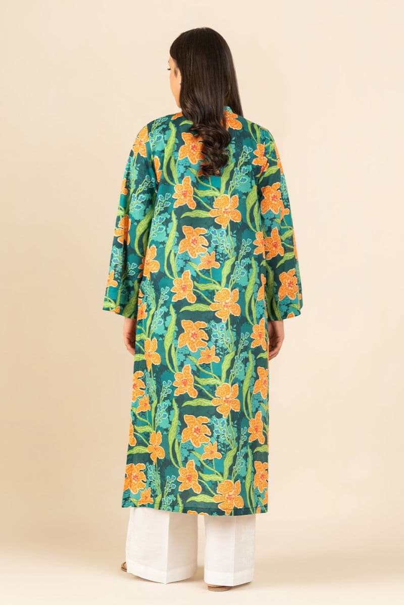 PRINTED LAWN SHIRT (PRET) thumbnail