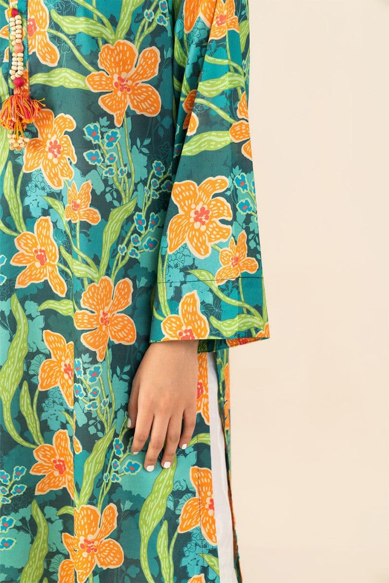 PRINTED LAWN SHIRT (PRET) thumbnail
