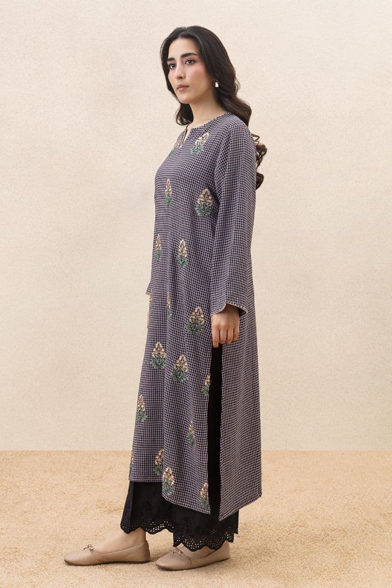 EMBROIDERED YARN DYED SHIRT (PRET) thumbnail