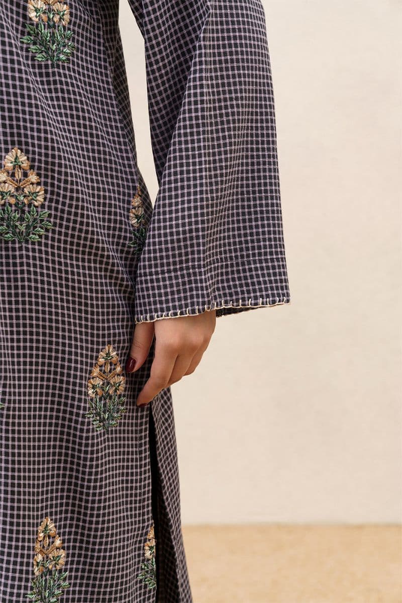EMBROIDERED YARN DYED SHIRT (PRET) thumbnail