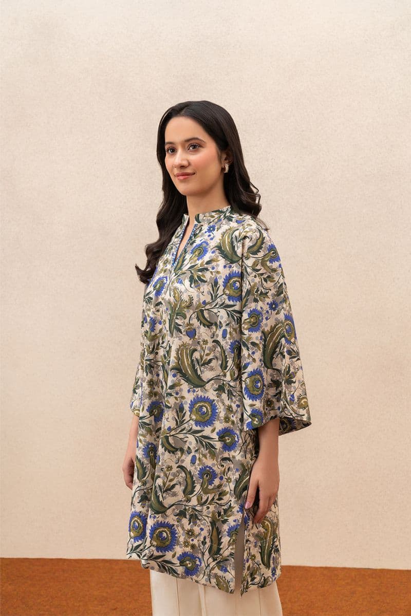 PRINTED LAWN SHIRT (PRET) thumbnail