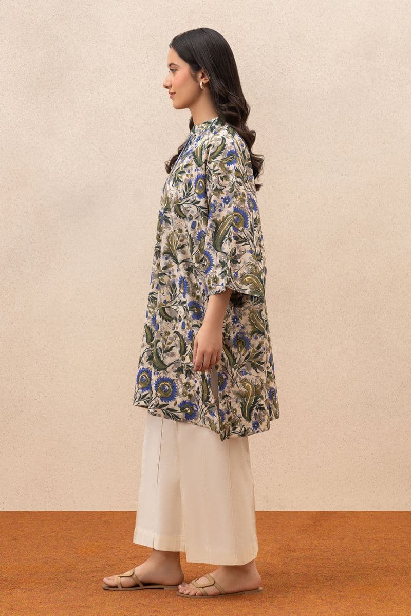 PRINTED LAWN SHIRT (PRET) thumbnail