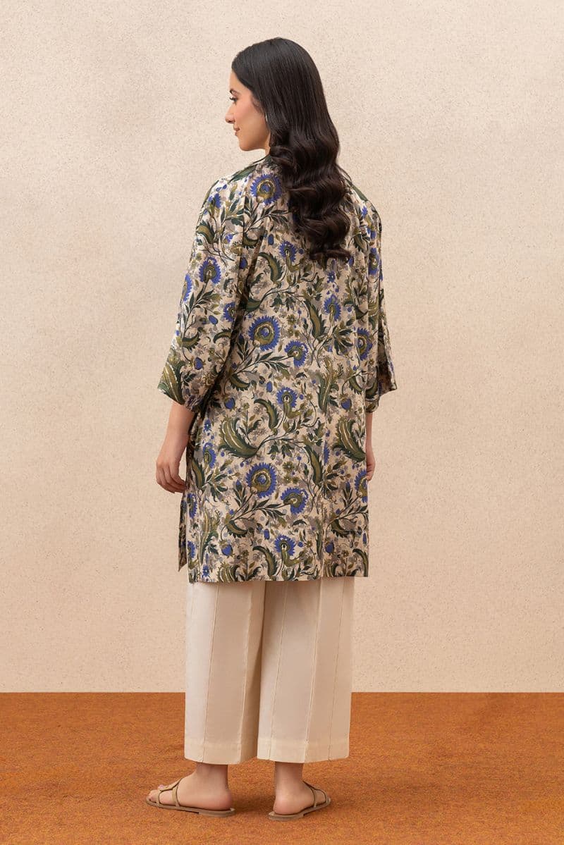 PRINTED LAWN SHIRT (PRET) thumbnail