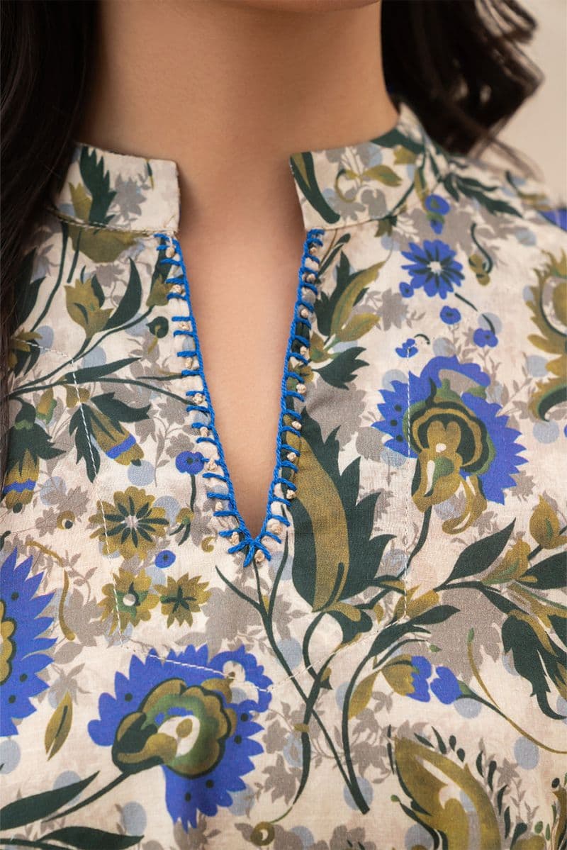 PRINTED LAWN SHIRT (PRET) thumbnail