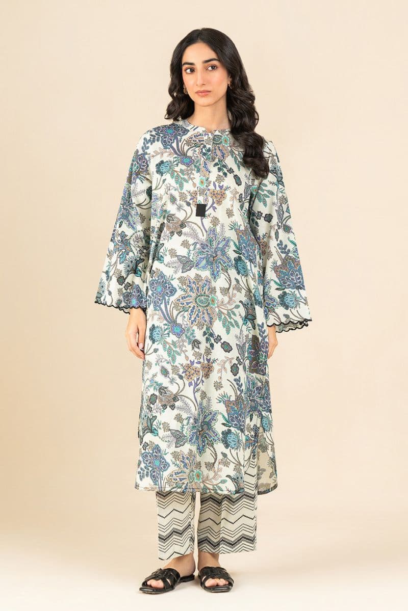 PRINTED LAWN SHIRT (PRET) thumbnail