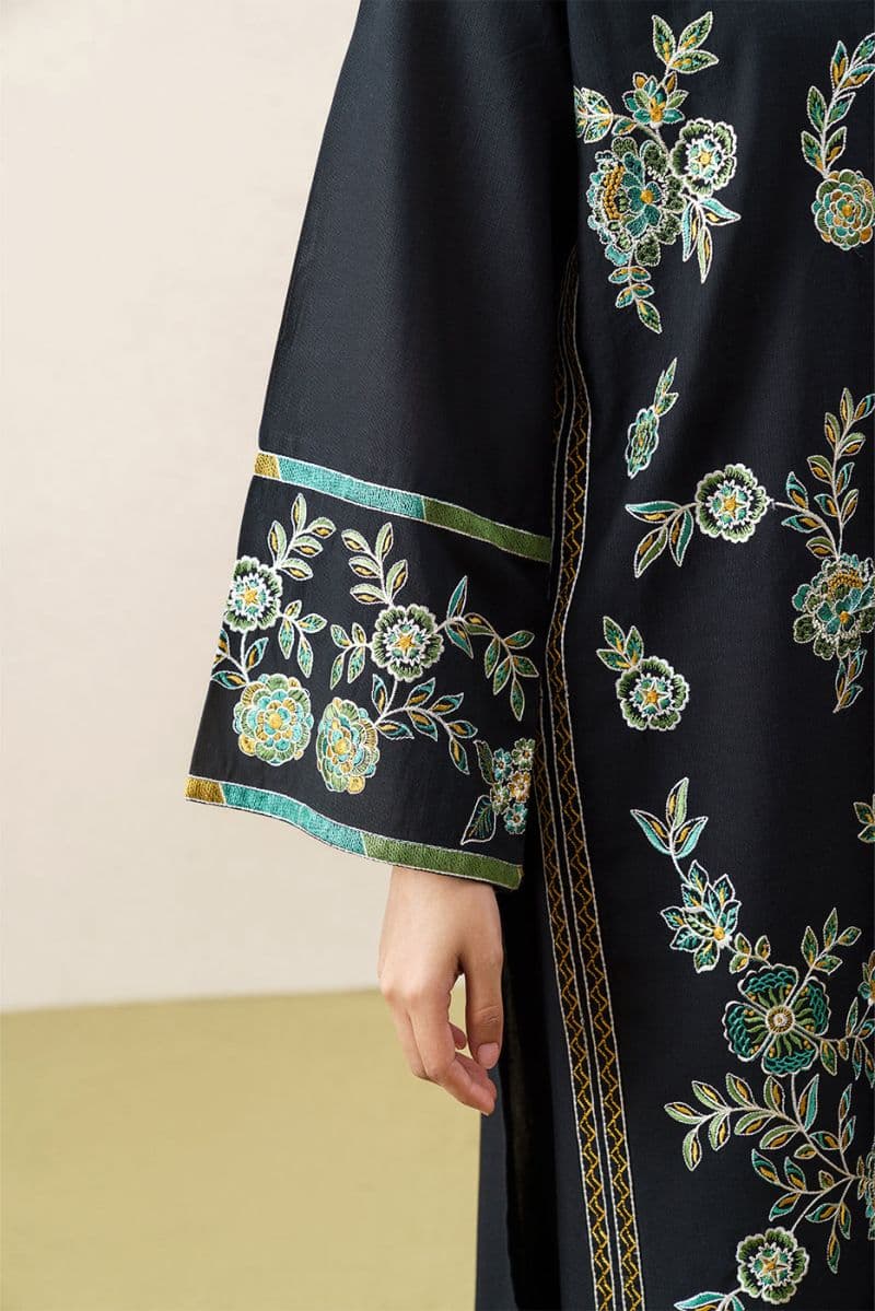 2 PIECE EMBROIDERED SLUB KHADDAR SUIT (PRET) thumbnail