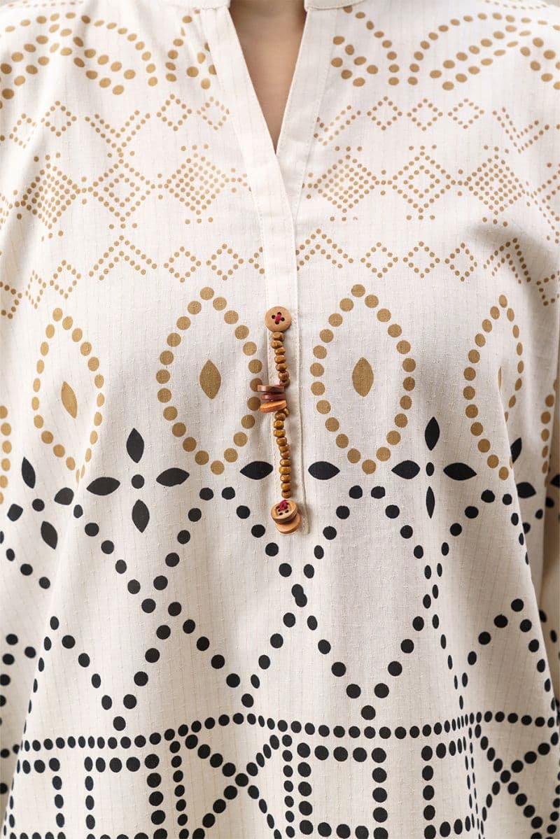 2 PIECE EMBROIDERED DOBBY SUIT (PRET) thumbnail