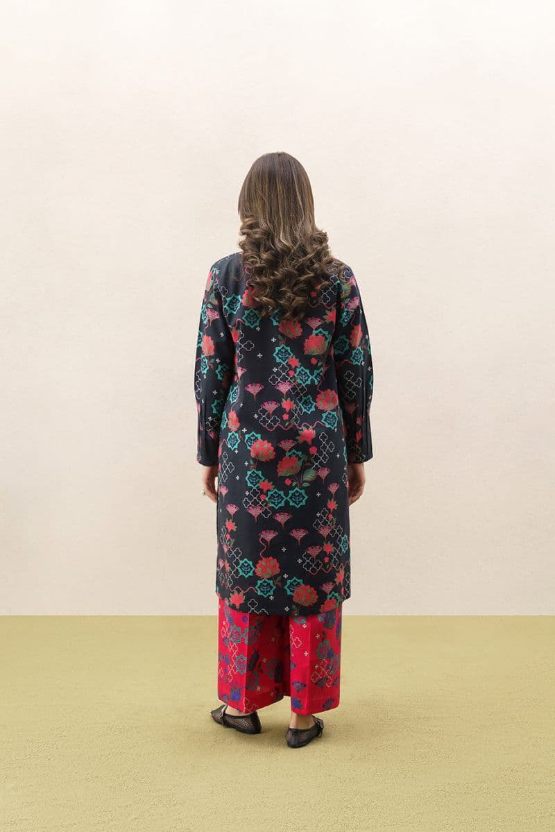 2 PIECE PRINTED CAMBRIC SUIT (PRET) thumbnail