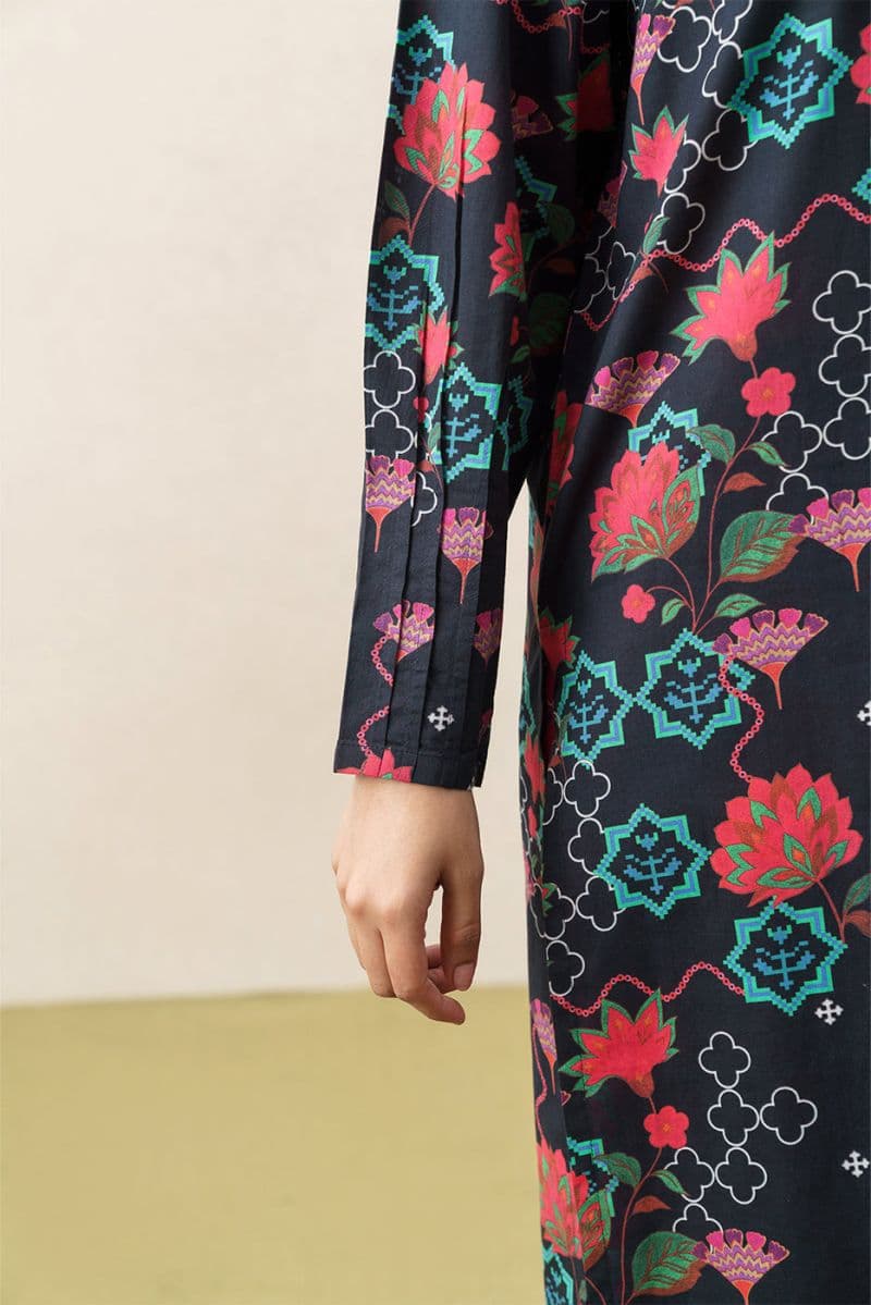 2 PIECE PRINTED CAMBRIC SUIT (PRET) thumbnail