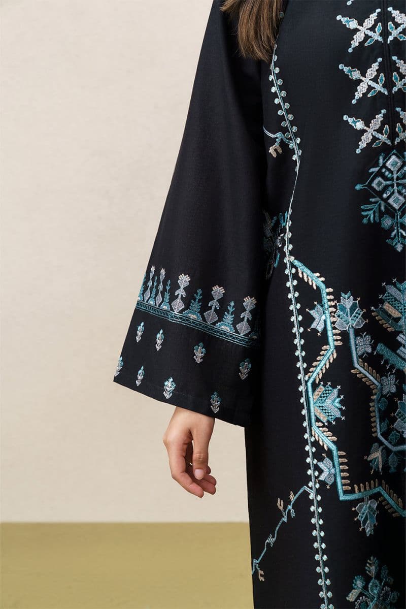 2 PIECE EMBROIDERED SLUB KHADDAR SUIT (PRET) thumbnail