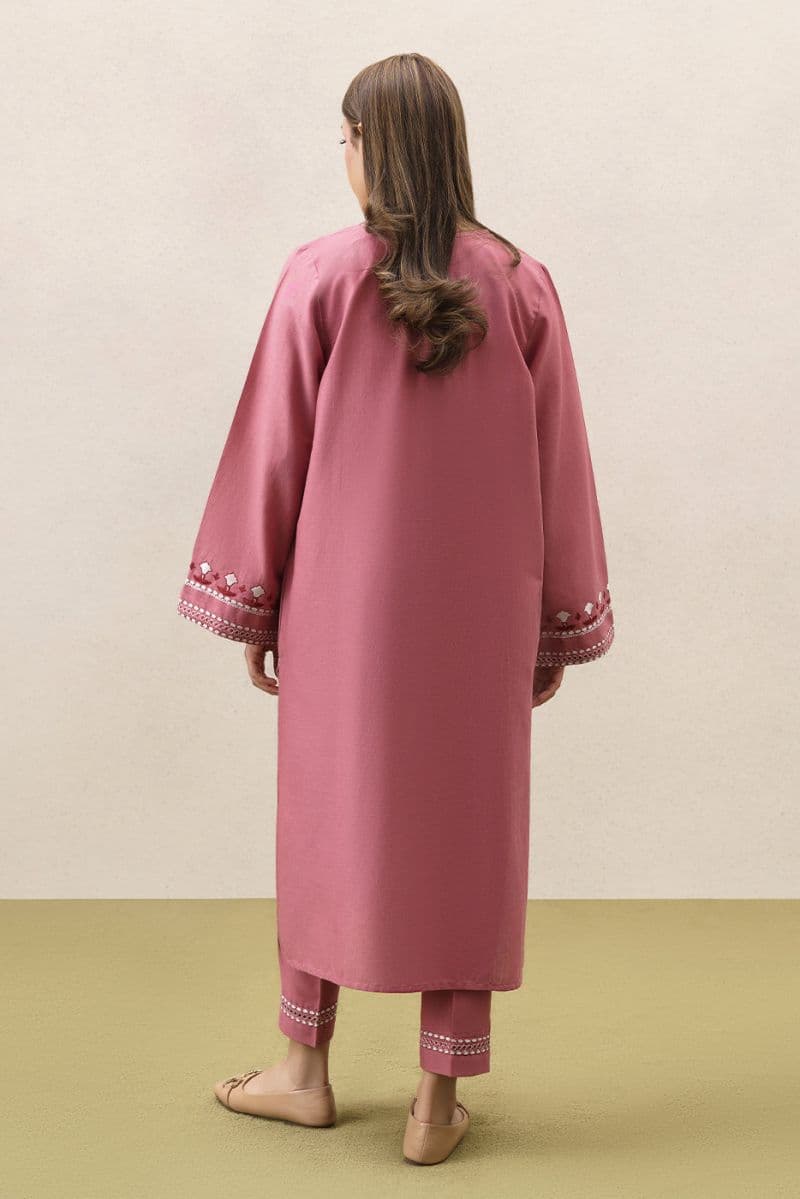 2 PIECE EMBROIDERED SLUB KHADDAR SUIT (PRET) thumbnail