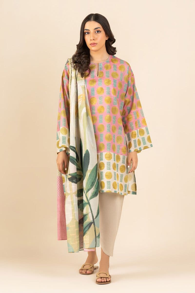 3 PIECE PRINTED LAWN SUIT (PRET) thumbnail