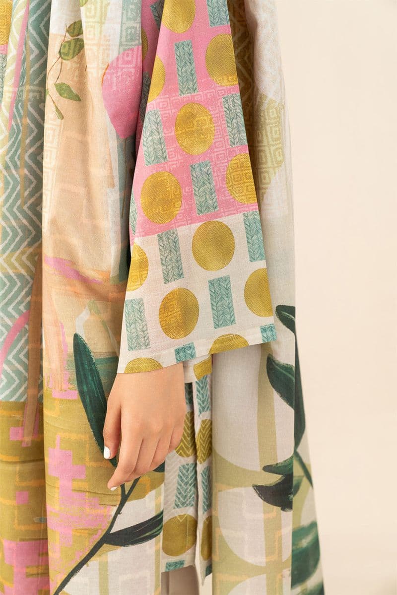 3 PIECE PRINTED LAWN SUIT (PRET) thumbnail