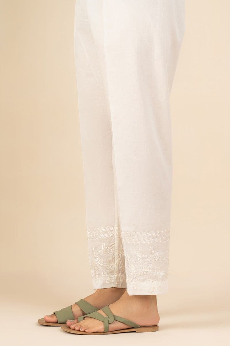 EMBROIDERED STRAIGHT PANTS thumbnail