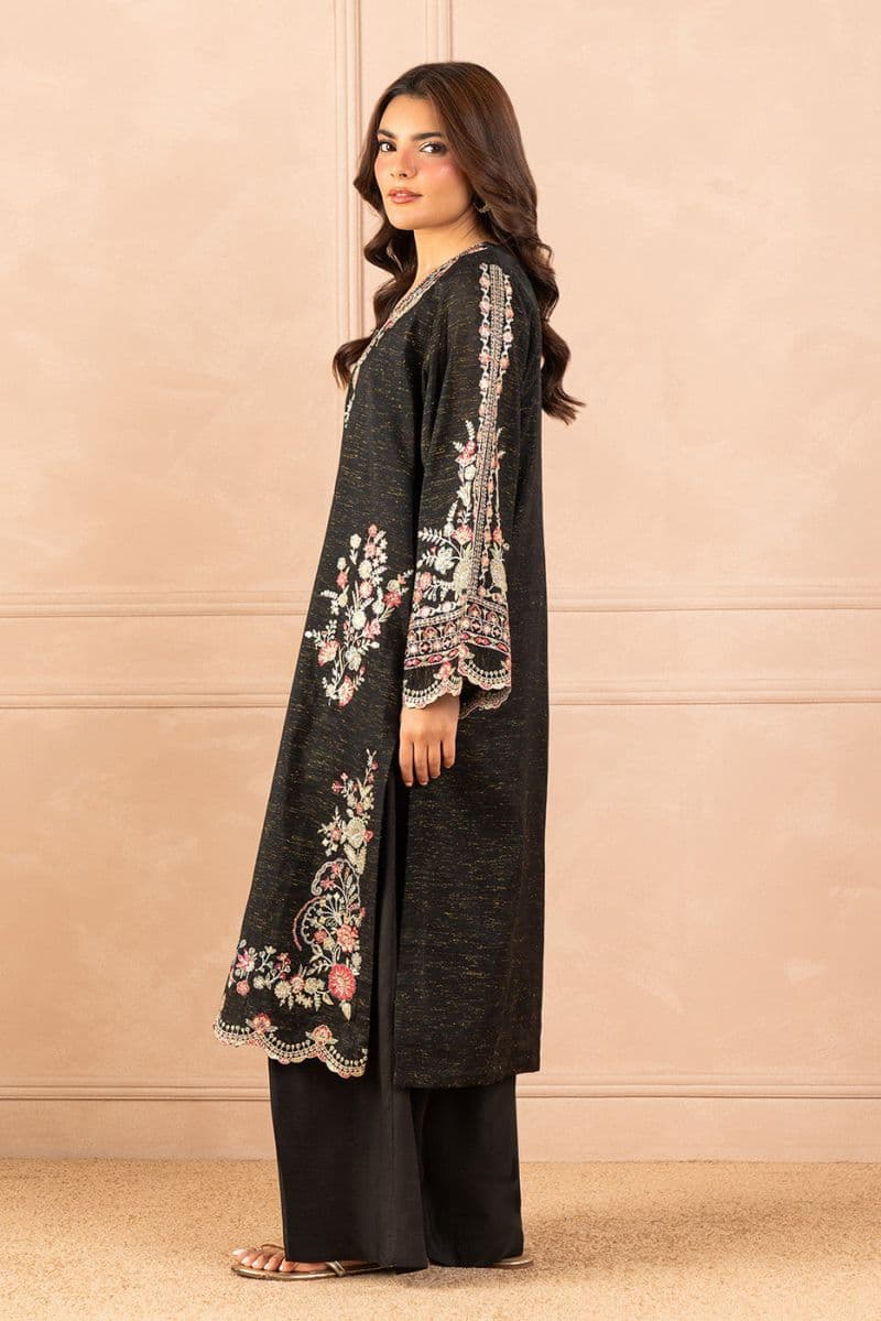 EMBROIDERED ZARI JACQUARD SHIRT (LUXURY PRET) thumbnail