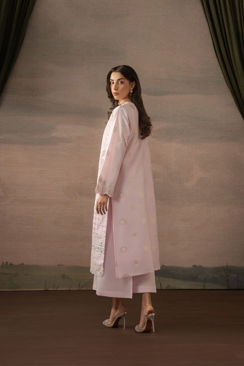 2 PIECE EMBROIDERED ZARI JACQUARD SUIT (LUXURY PRET) thumbnail