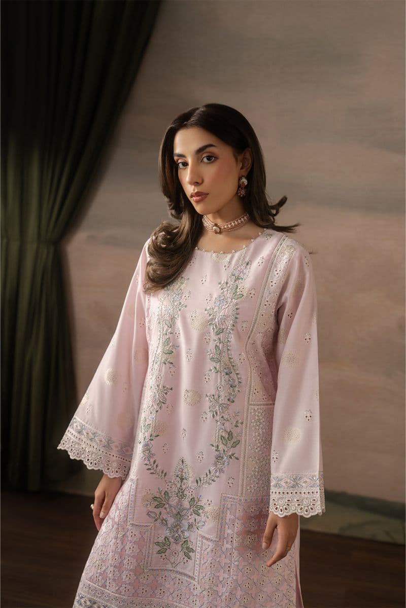 2 PIECE EMBROIDERED ZARI JACQUARD SUIT (LUXURY PRET) thumbnail