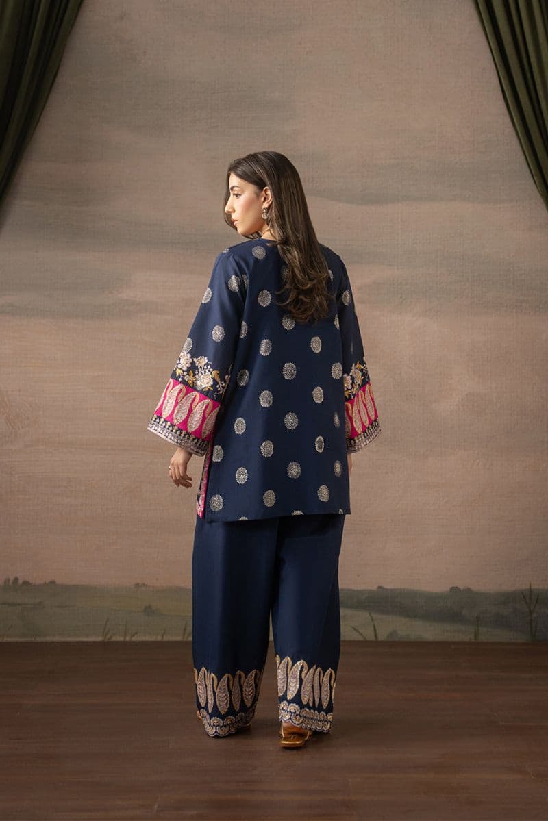 2 PIECE EMBROIDERED ZARI JACQUARD SUIT (LUXURY PRET) thumbnail