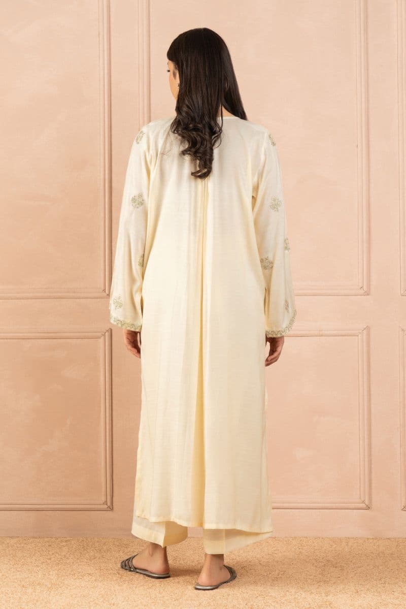 2 PIECE EMBROIDERED RAW SILK SUIT (LUXURY PRET) thumbnail