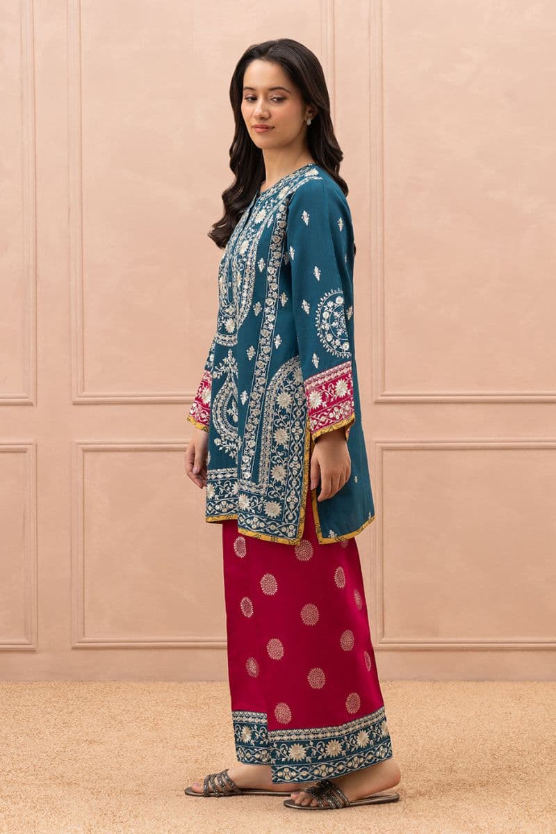 2 PIECE EMBROIDERED JACQUARD SUIT (LUXURY PRET) thumbnail