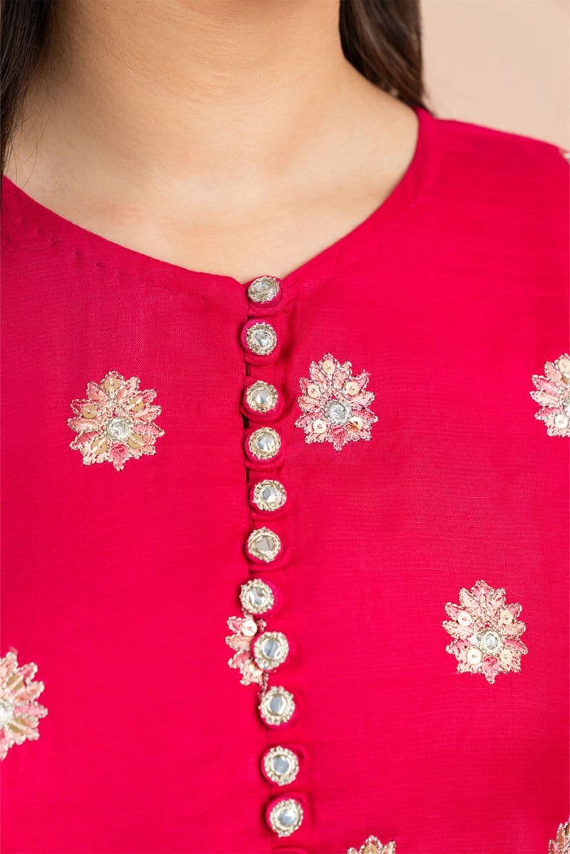 2 PIECE EMBROIDERED RAW SILK SUIT (LUXURY PRET) thumbnail