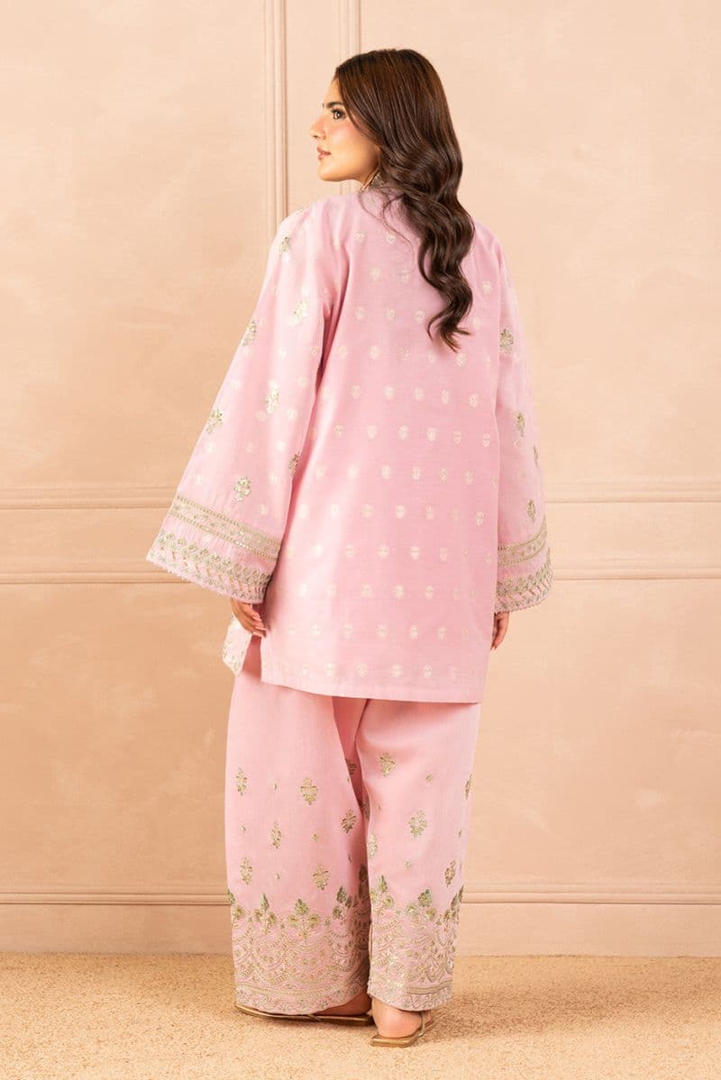 2 PIECE EMBROIDERED ZARI JACQUARD SUIT (LUXURY PRET) thumbnail