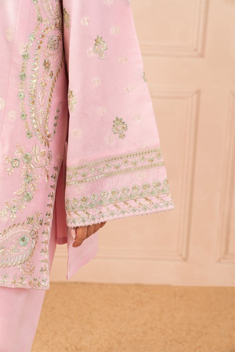 2 PIECE EMBROIDERED ZARI JACQUARD SUIT (LUXURY PRET) thumbnail