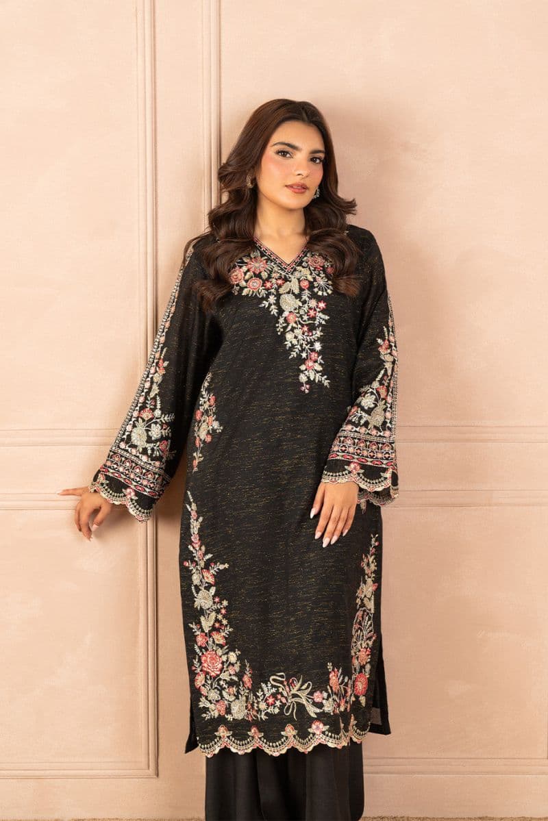 2 PIECE EMBROIDERED ZARI JACQUARD SUIT (LUXURY PRET) thumbnail