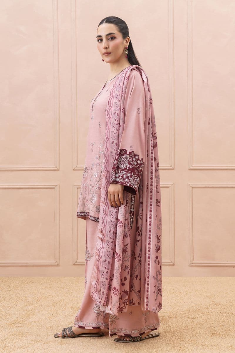 3 PIECE EMBROIDERED RAW SILK SUIT (LUXURY PRET) thumbnail