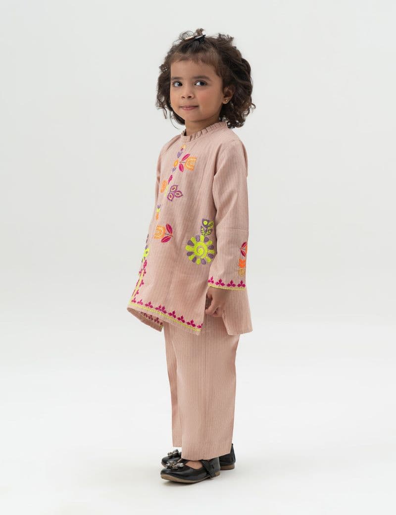 2 PIECE FLORAL EMBROIDERED SUIT thumbnail