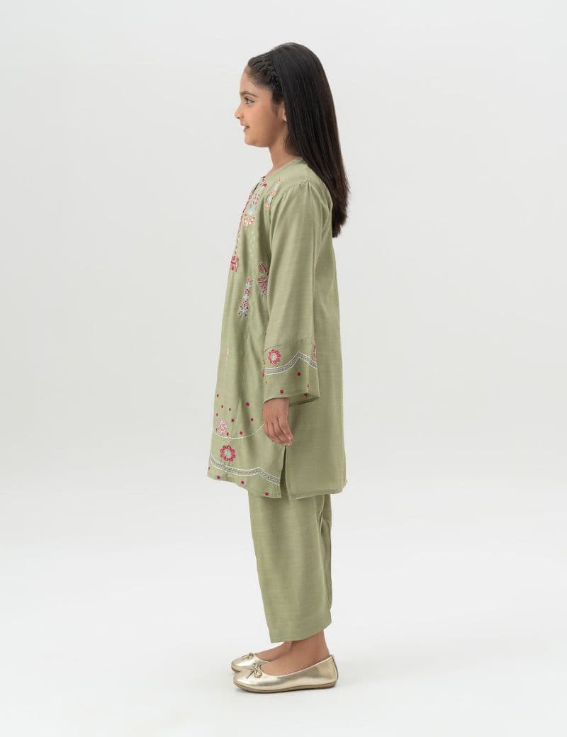 2 PIECE FLORAL EMBROIDERED SUIT thumbnail