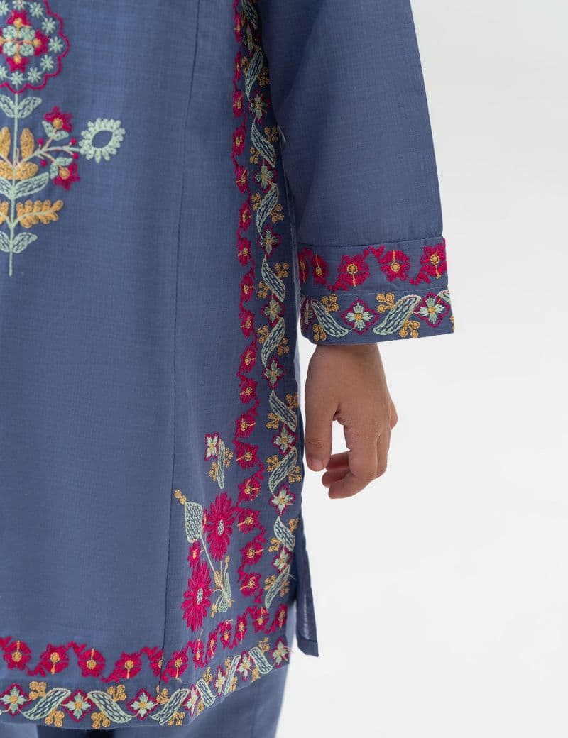 2 PIECE FLORAL EMBROIDERED SUIT thumbnail