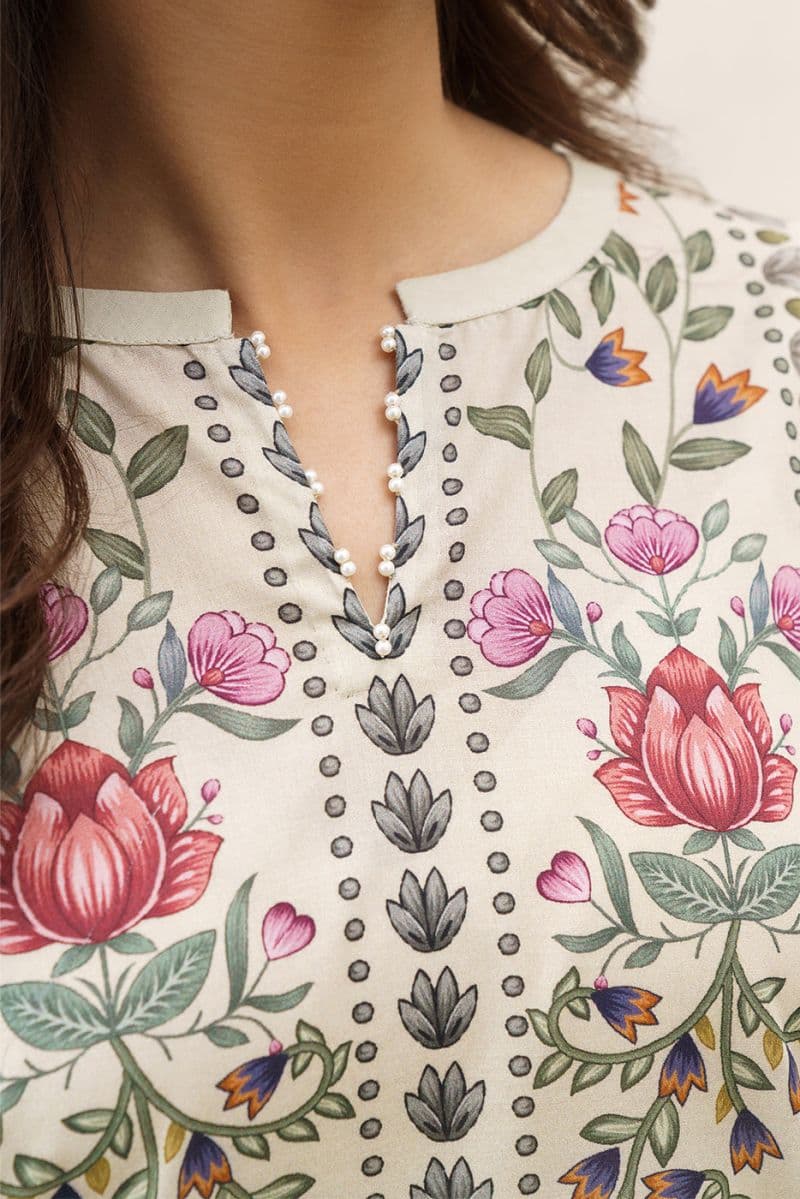 3 PIECE PRINTED LAWN SUIT-TROPIC TUNE (UNSTITCHED) thumbnail