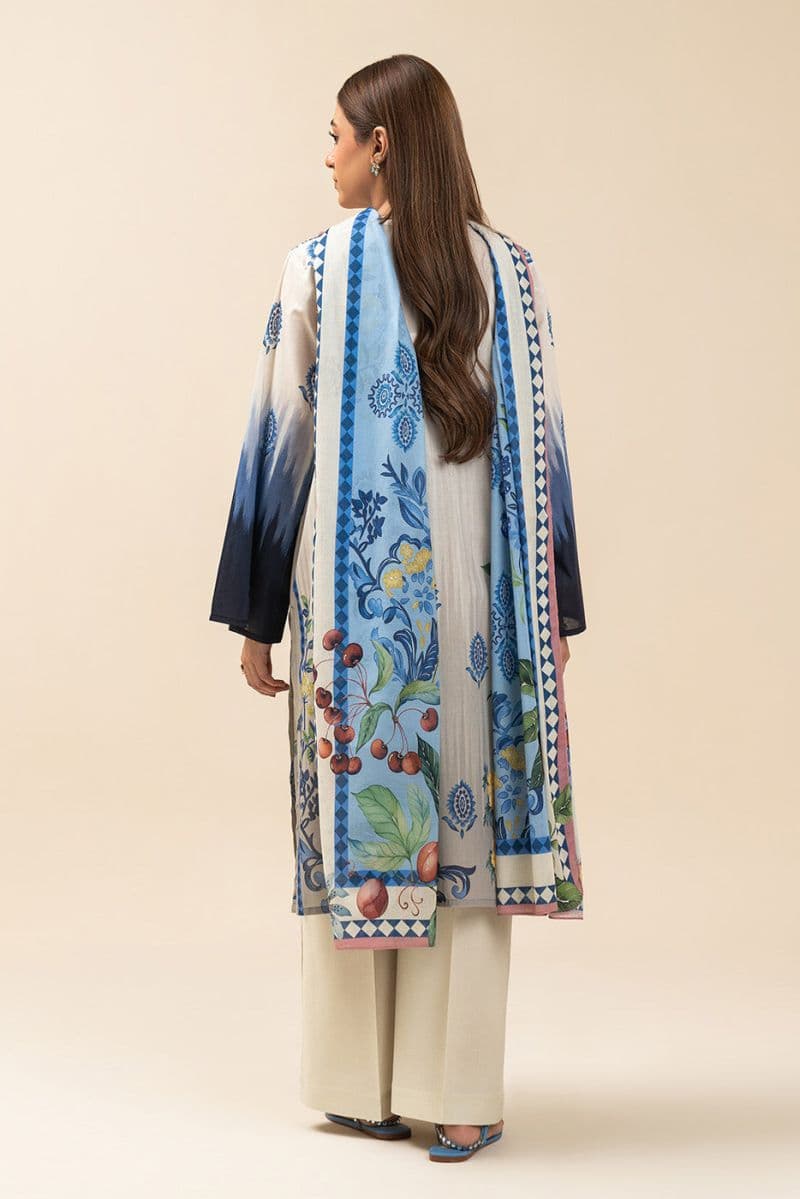 3 PIECE PRINTED LAWN SUIT-DAY MAGIC (UNSTITCHED) thumbnail