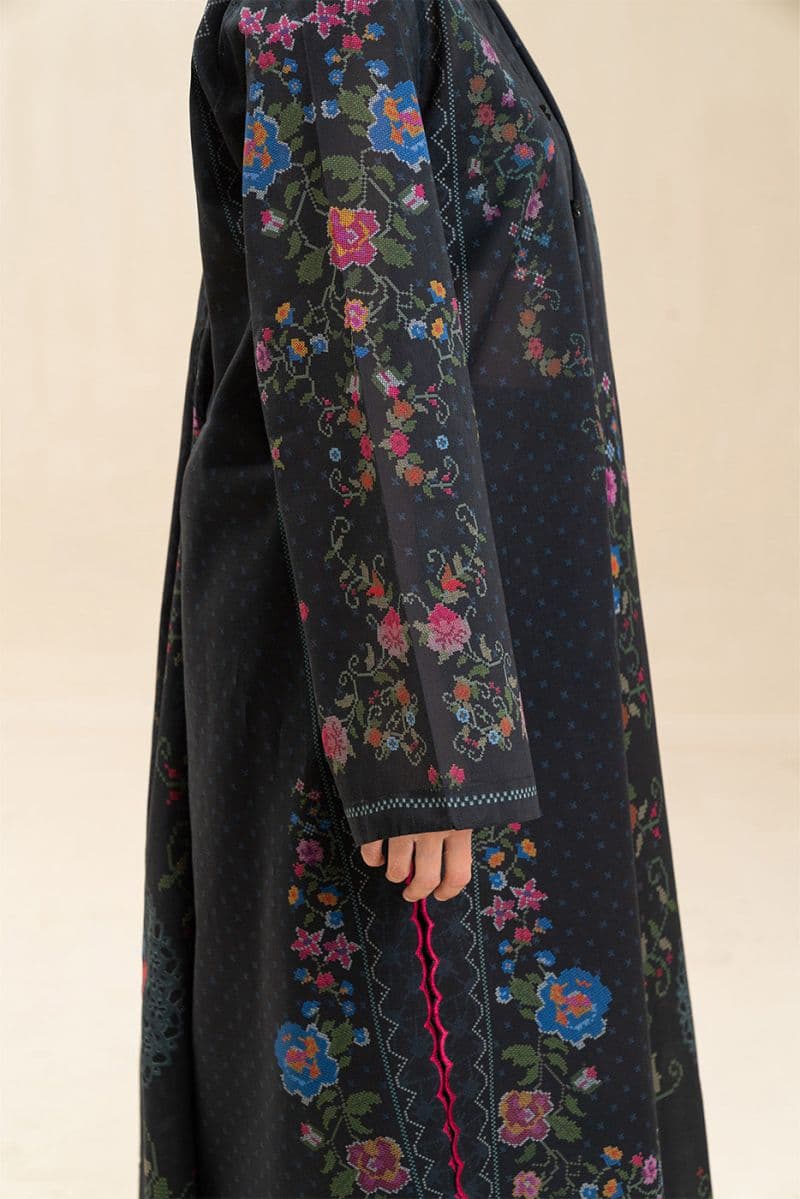 3 PICE PRINTED LAWN SUIT-DARK MYSTERY (UNSTITCHED) thumbnail
