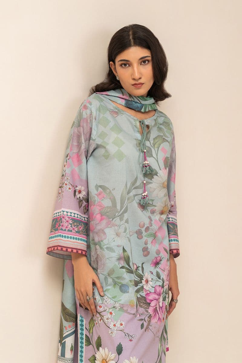 3 PIECE PRINTED LAWN SUIT-FLORINA BREEZE (UNSTITCHED) thumbnail