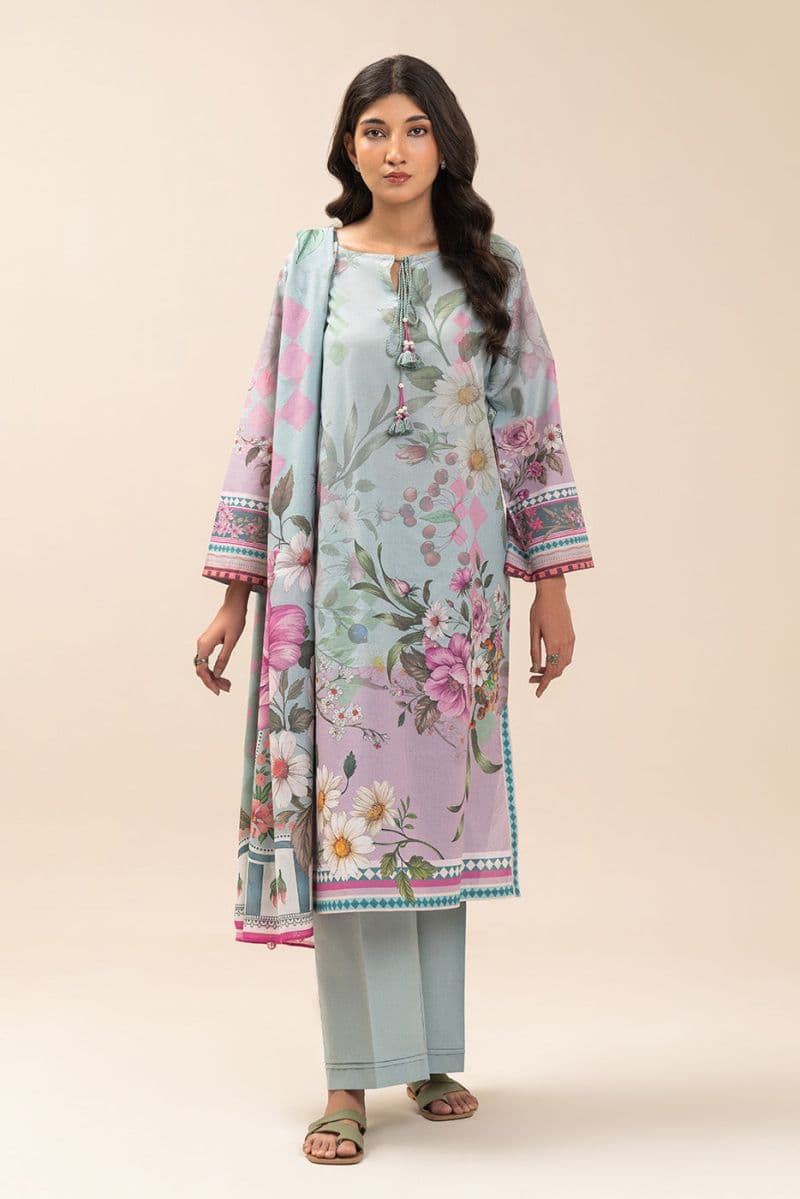 3 PIECE PRINTED LAWN SUIT-FLORINA BREEZE (UNSTITCHED) thumbnail