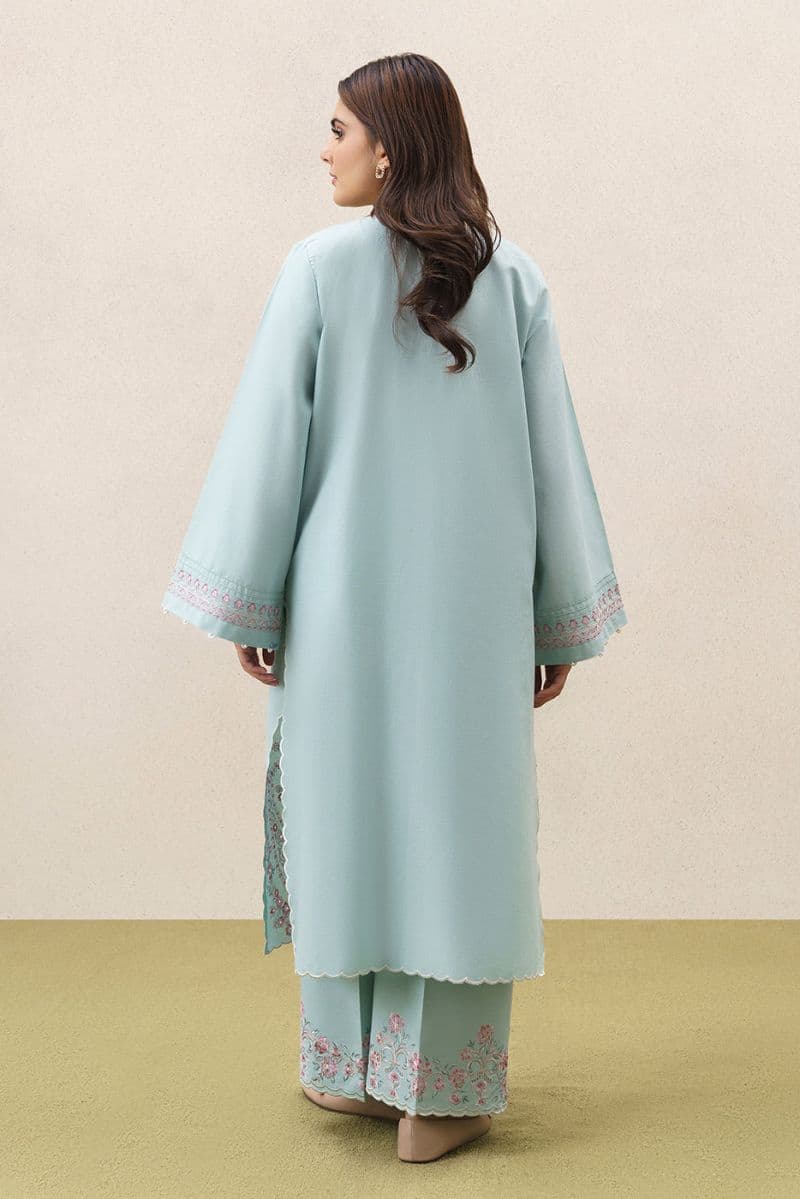 2 PIECE EMBROIDERED KHADDAR SUIT-CERULEAN RESORT (UNSTITCHED) thumbnail