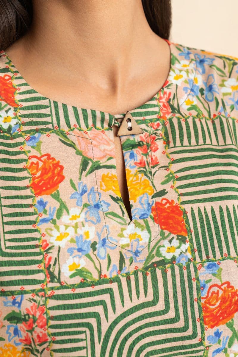 PRINTED LAWN SHIRT (PRET) thumbnail