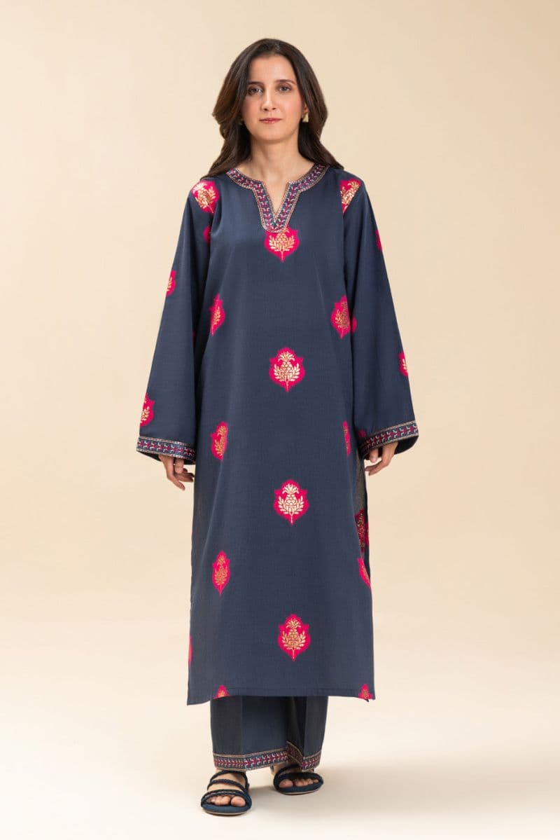 EMBROIDERED LUREX JACQUARD SHIRT (PRET) thumbnail