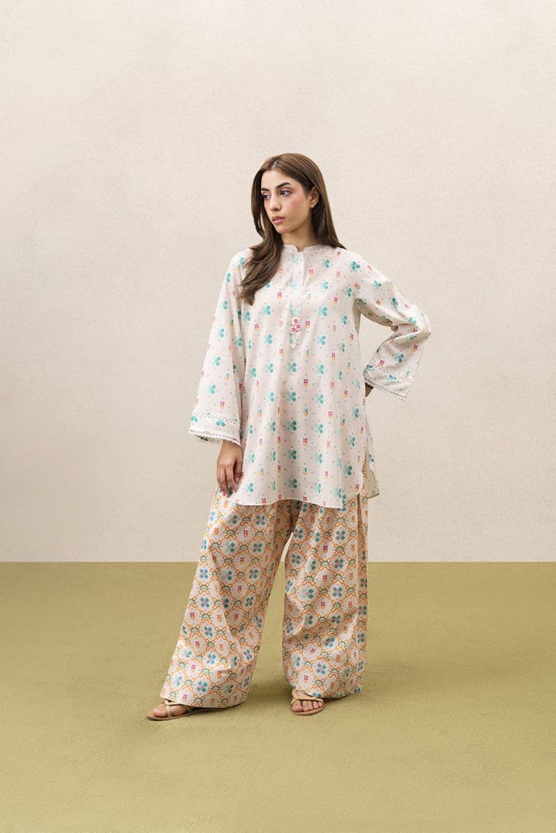 PRINTED LAWN SHIRT (PRET) thumbnail