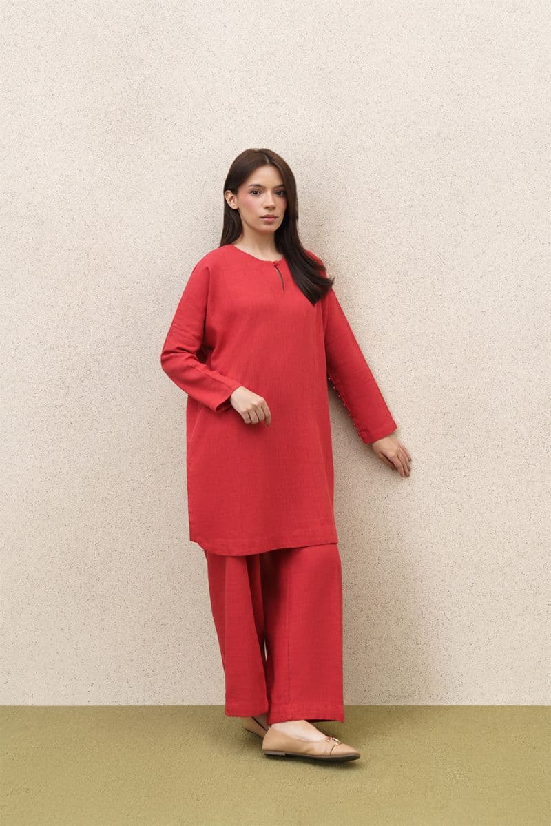 2 PIECE SOLID TWILL SUIT (PRET) thumbnail