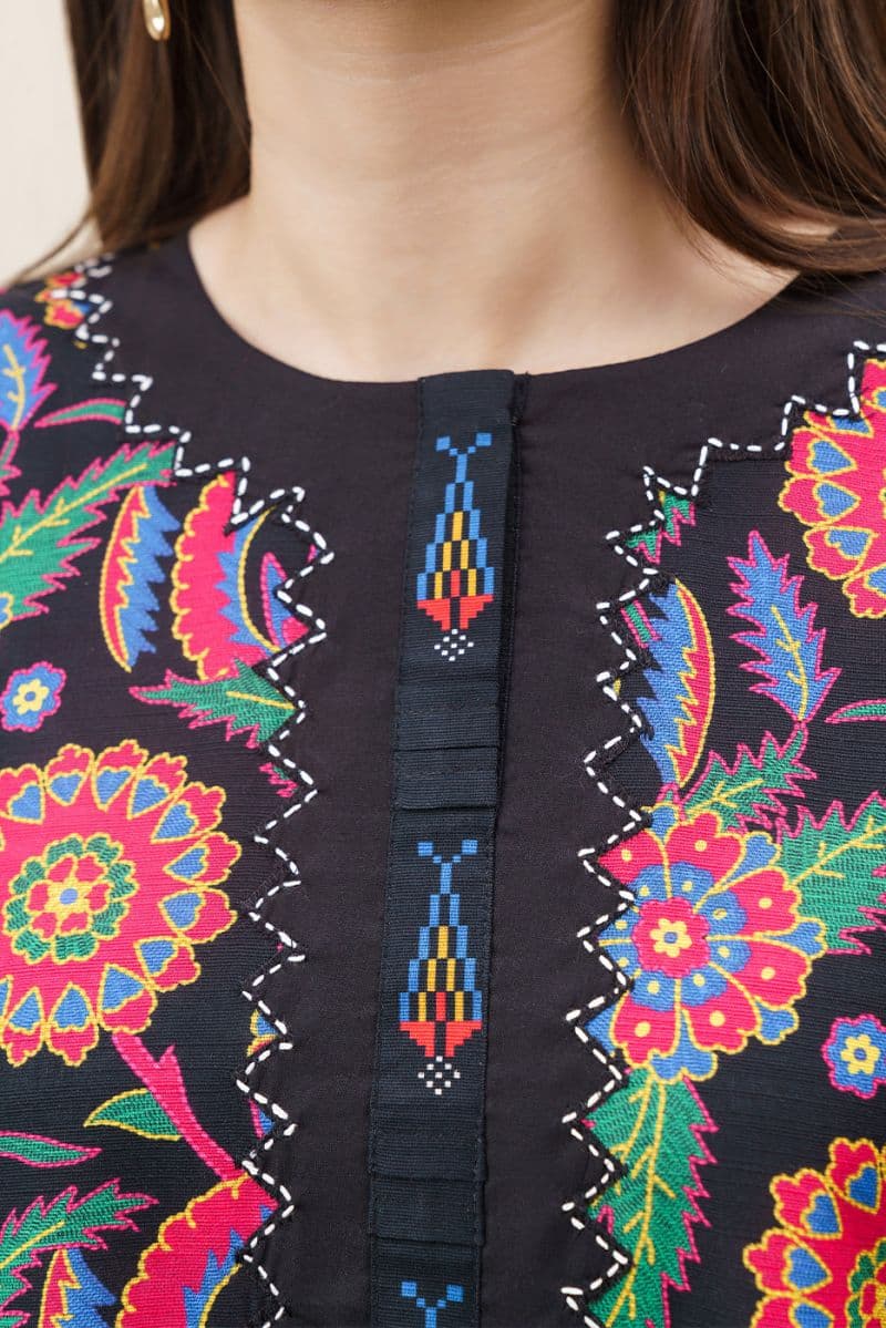 2 PIECE PRINTED SLUB KHADDAR SUIT (PRET)