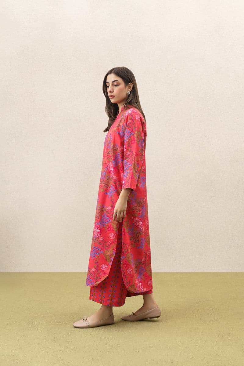 2 PIECE PRINTED SLUB KHADDAR SUIT (PRET)
