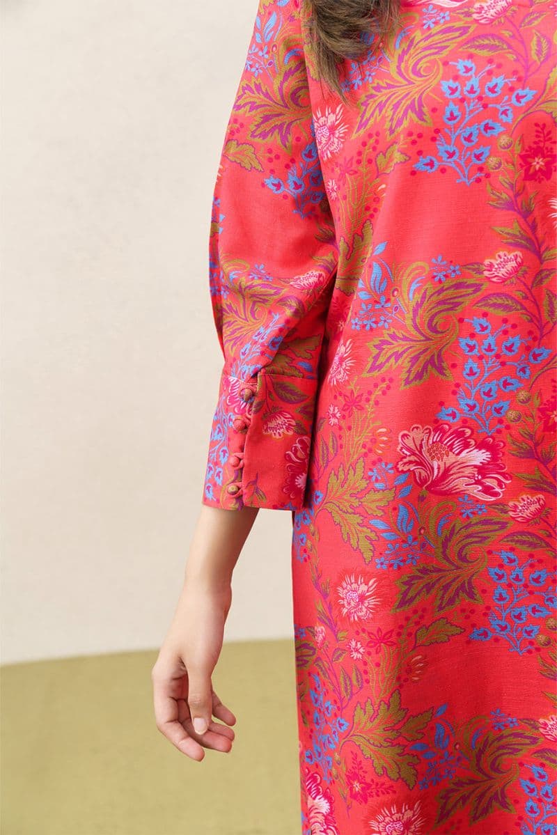 2 PIECE PRINTED SLUB KHADDAR SUIT (PRET)
