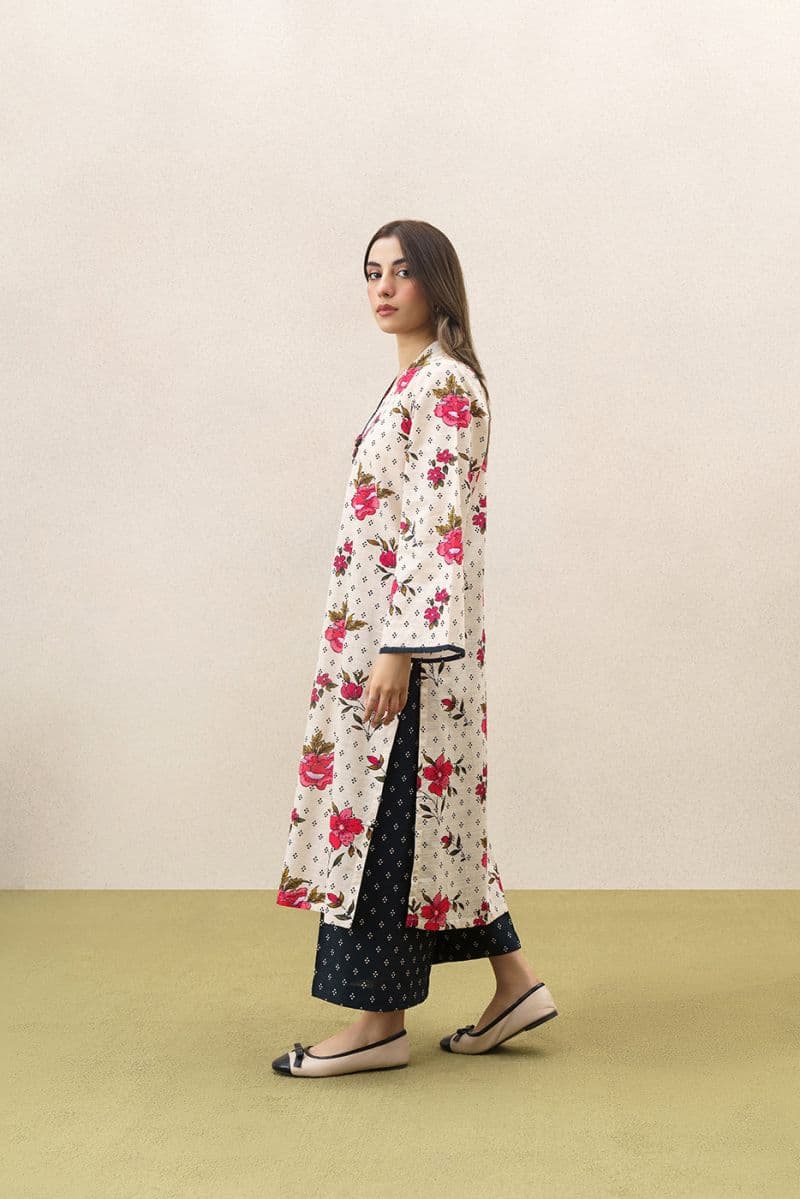 2 PIECE PRINTED SLUB KHADDAR SUIT (PRET)