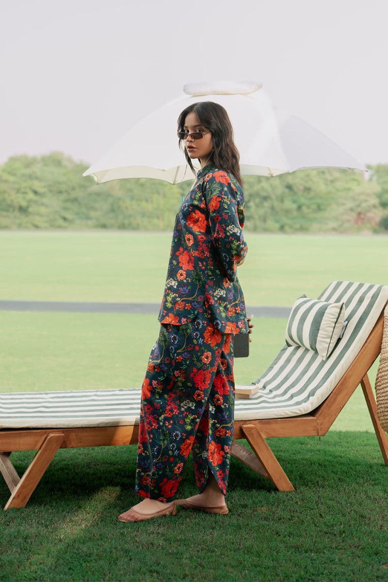 2 PIECE PRINTED CAMBRIC SUIT (PRET) thumbnail