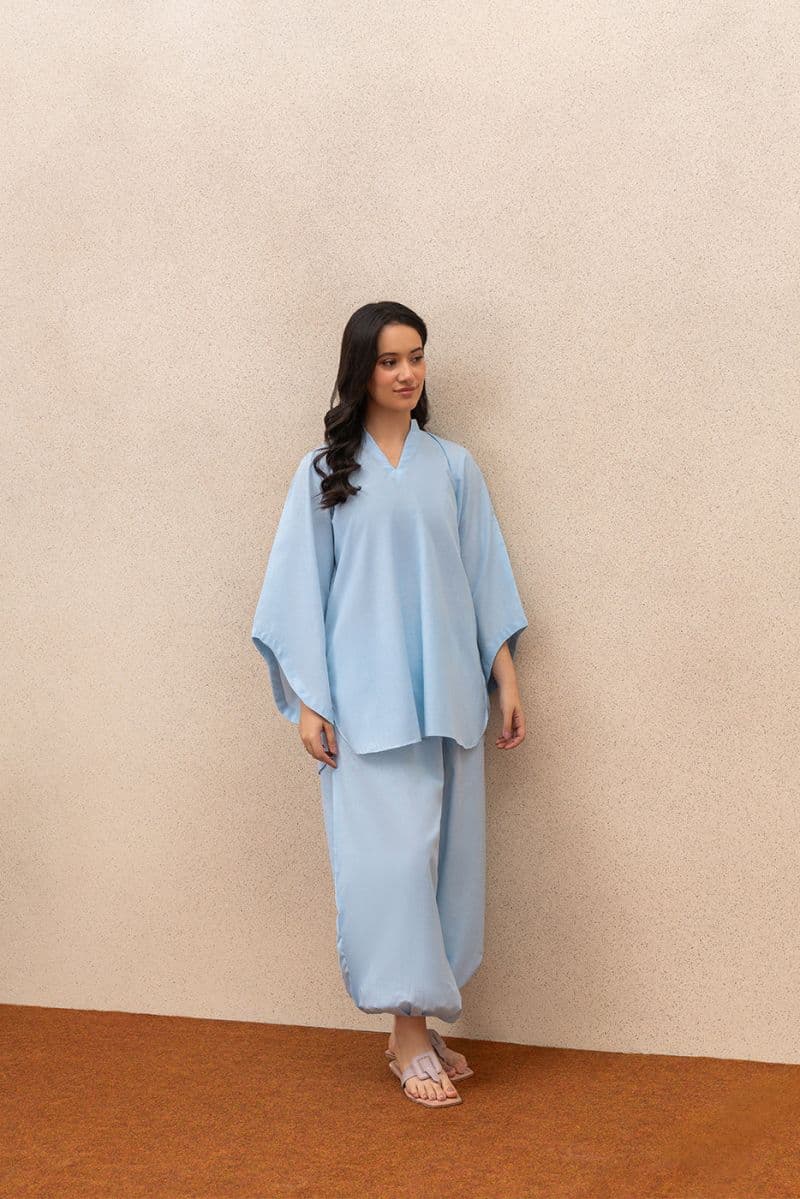 2 PIECE SOLID YARN DYED SUIT (PRET) thumbnail