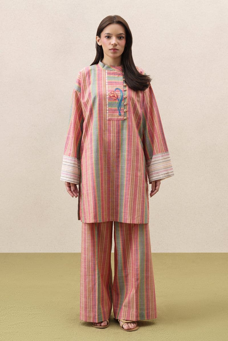 2 Piece Solid Yarn Dyed Suit Pret thumbnail