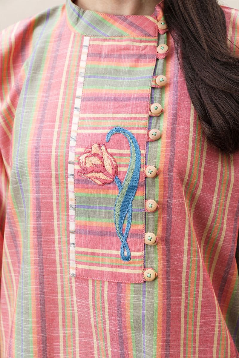 2 Piece Solid Yarn Dyed Suit Pret thumbnail